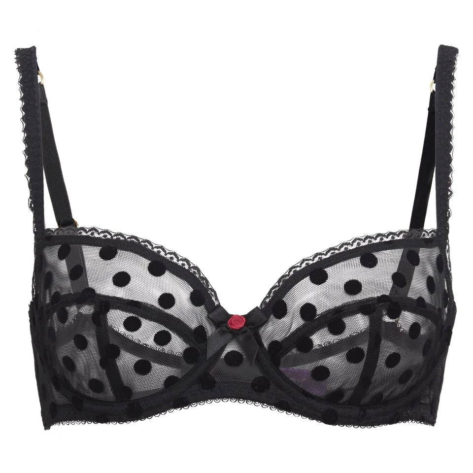L'Agent by Agent Provocateur Women's Rosalyn Non-Padded Balcony Bra - Black Image 1