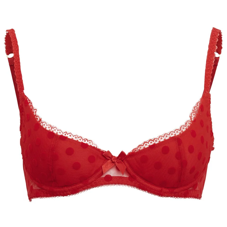 L'Agent by Agent Provocateur Women's Rosalyn Quarter Cup Bra - Red Image 1