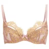 L'Agent by Agent Provocateur Women's Iana Non-Padded Balcony Bra - Taupe/Gold - Image 1