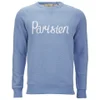 Maison Kitsuné Men's Parisien Sweatshirt - Blue Melange - Image 1