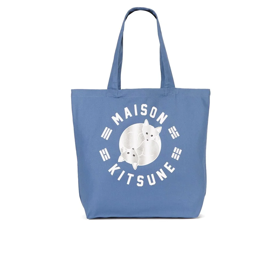 Maison Kitsuné Men's Matin Calme Tote Bag - Blue/Grey Image 1