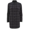 OBEY Clothing Women's Abbey Flannel Shirt Dress - Black Multi - Image 1