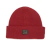 OBEY Clothing Men's Roscoe Waffle Knitted Beanie - Red - Image 1