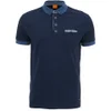 BOSS Orange Men's Patches 1 Button Down Polo Shirt - Blue - Image 1