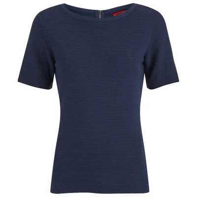 HUGO Women's Nafali T-Shirt - Open Blue