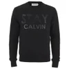 Calvin Klein Men's Jerom 'STAY CALVIN' Sweatshirt - Meteorite - Image 1