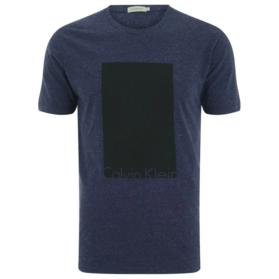Calvin Klein Men's Tel Block-Print T-Shirt - Night Sky Image 1