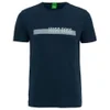 BOSS Green Men's 3 Chest Logo Crew Neck T-Shirt - Navy - Image 1