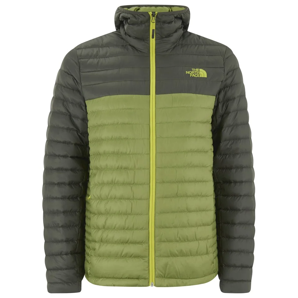 The North Face Men's Tonnerro Down Filled Hooded Jacket - Grip Green Image 1