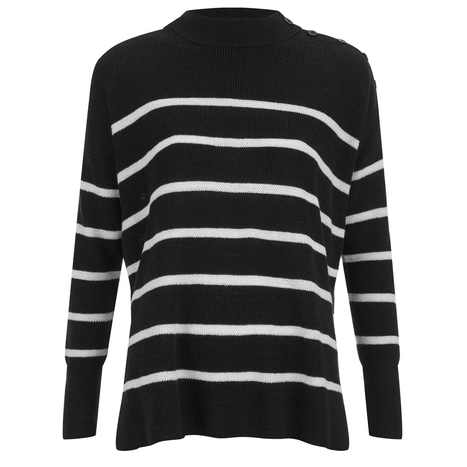 Polo Ralph Lauren Women's Dolman Sweatshirt - Black/White Image 1