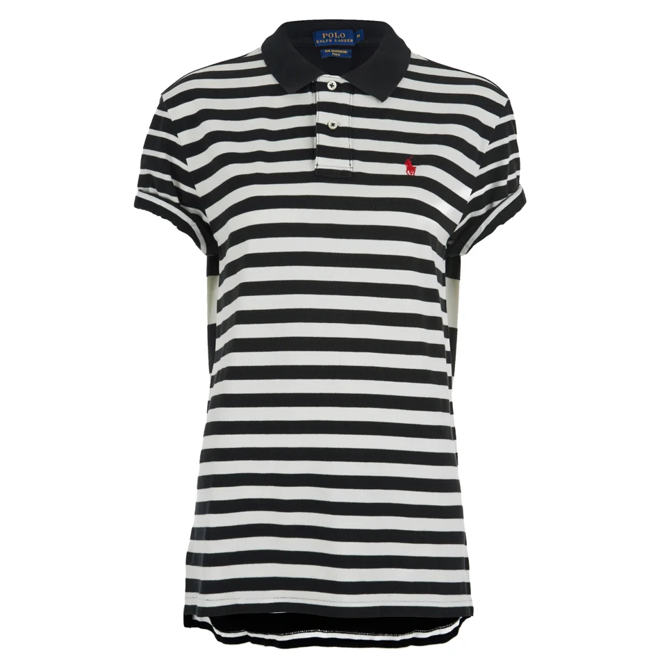 Polo Ralph Lauren Women's Boyfriend Polo Shirt - Black/Nevis Image 1