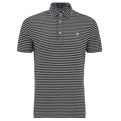 Polo Ralph Lauren Men's Striped Pique Polo Shirt - Black/White