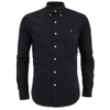 Polo Ralph Lauren Men's Plain Slim Fit Long Sleeve Shirt - Polo Black - Image 1