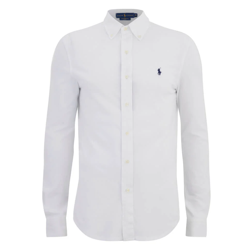 Polo Ralph Lauren Men's Pique Shirt - White Image 1