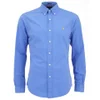 Polo Ralph Lauren Men's Plain Slim Fit Long Sleeve Shirt - Island Blue - Image 1