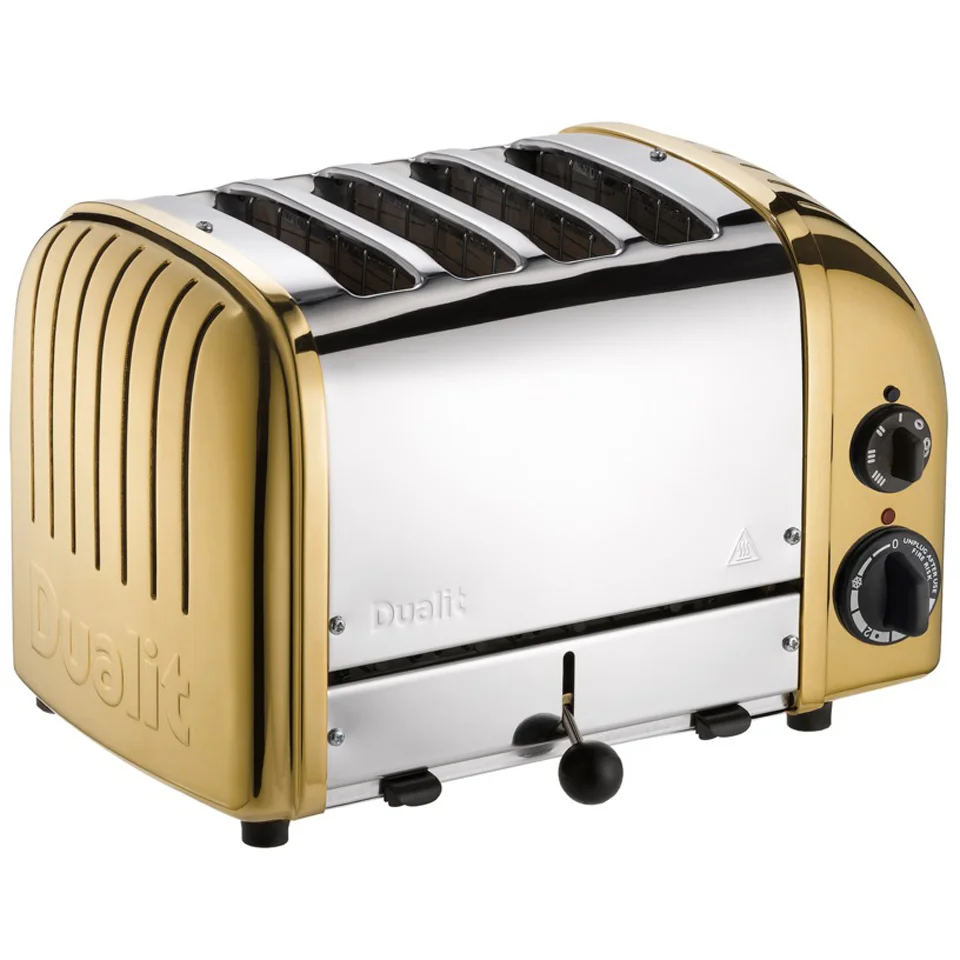 Dualit 47452 Classic Vario 4 Slot Toaster - Brass Image 1