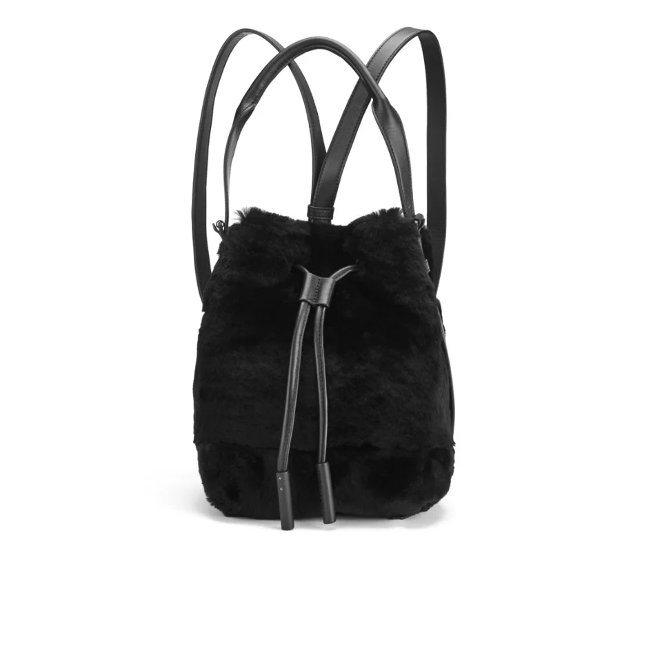 Opening Ceremony Women's Shearling Mini Izzy Backpack - Black Image 1