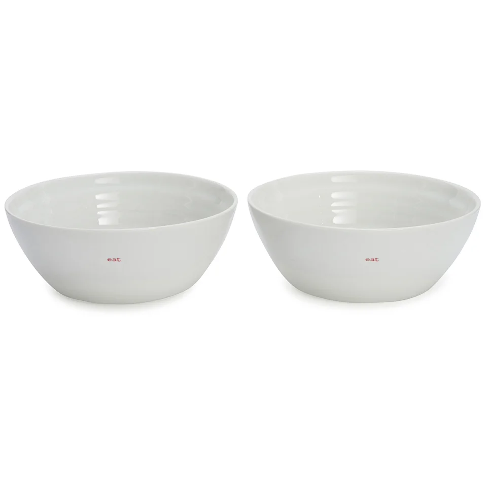 Keith Brymer Jones Eat Large Bowls - White (Set of 2) Image 1