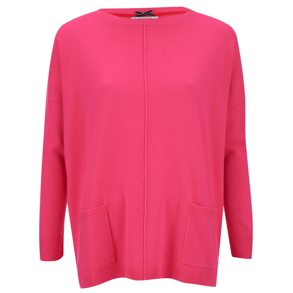 Cocoa Cashmere Women's Jumper with Pockets - Dayglow Image 1
