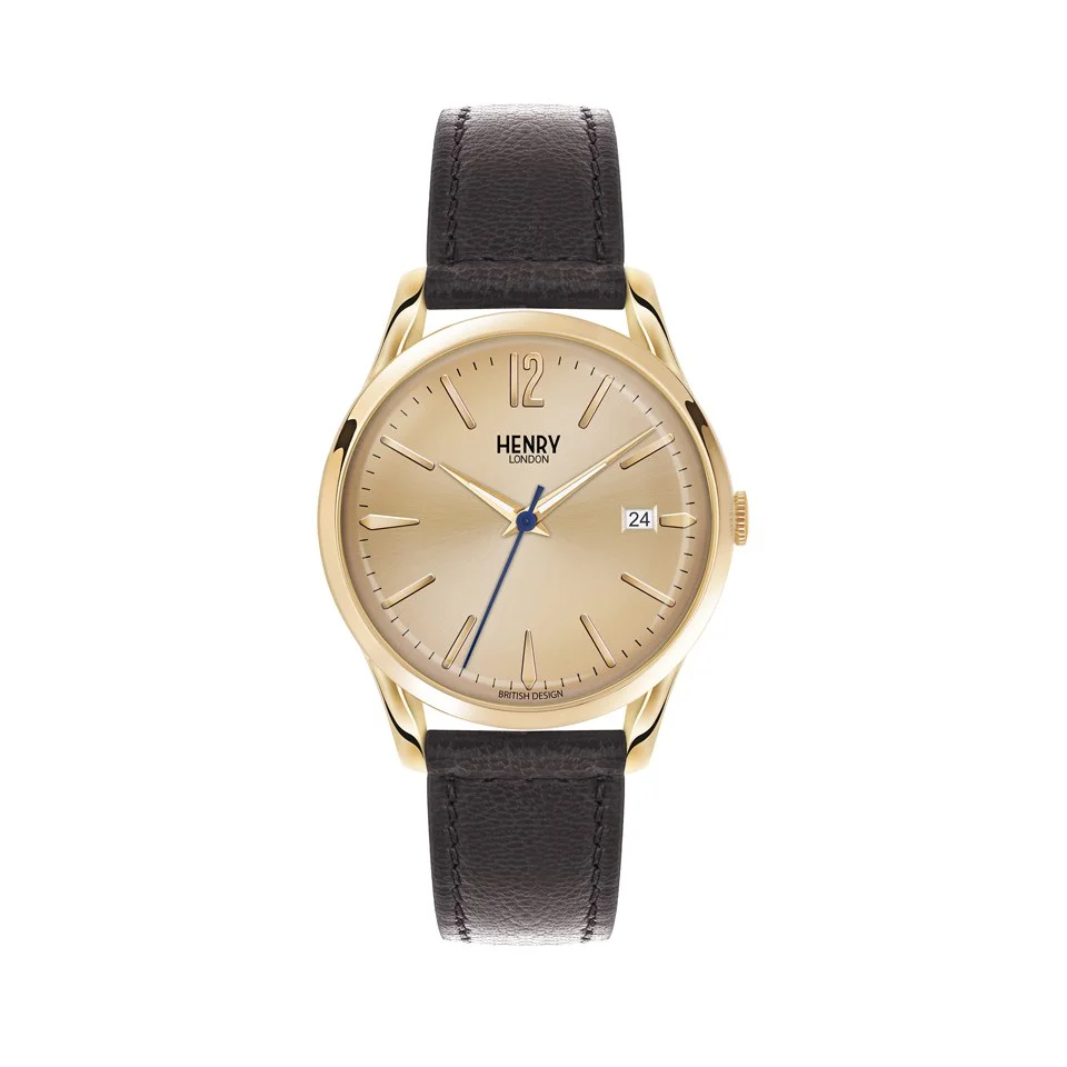 Henry London Westminster Watch - Black/Gold Image 1