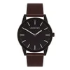 UNKNOWN Men's The Wrap Watch - Black Dial/Brown - Image 1