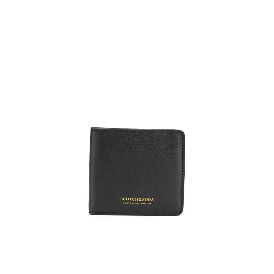 Scotch & Soda Men's Leather Zip Wallet - Black Image 1