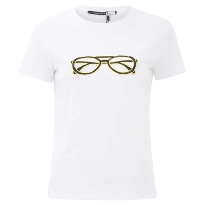 Sportmax Code Women's Sorbona Glasses T-Shirt - Optical White