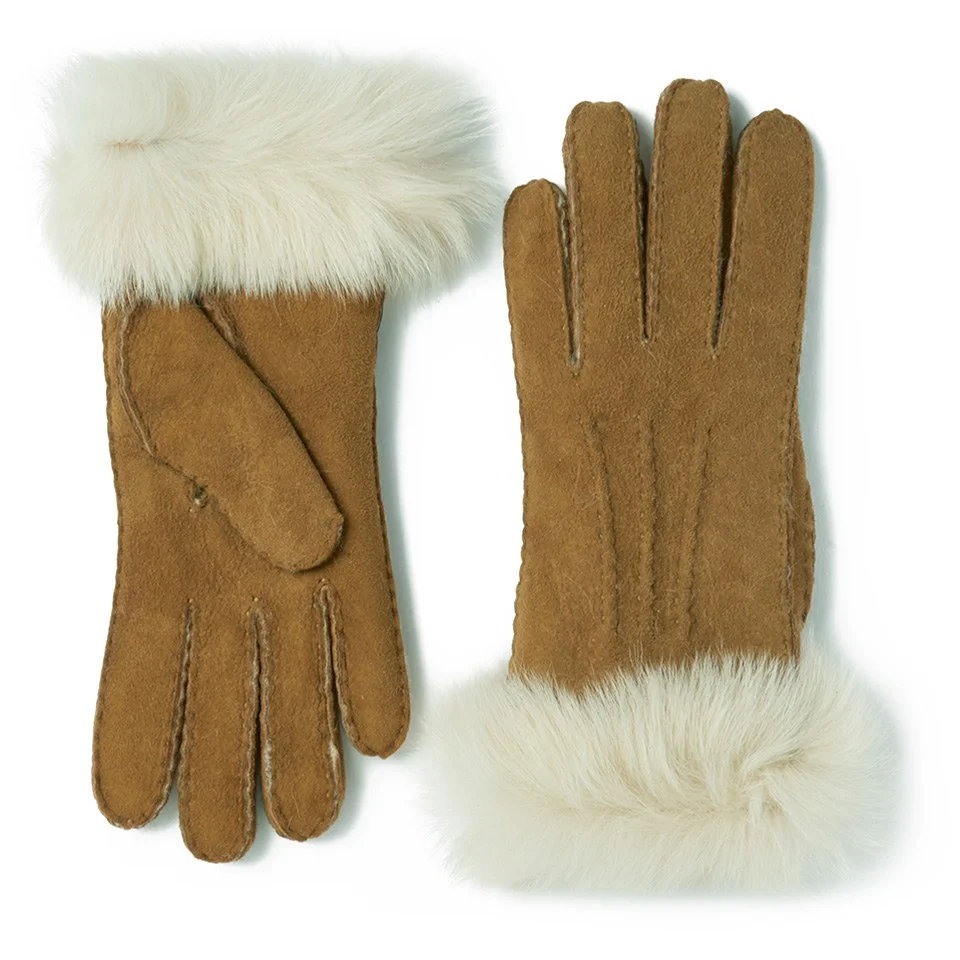 UGG Women's Classic Collection Toscana Long Cuff Gloves - Chestnut Image 1