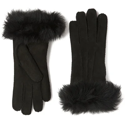 UGG Women's Classic Collection Toscana Long Cuff Gloves - Black