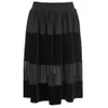 Ganni Women's Sheer Panel Skirt - Black - Image 1