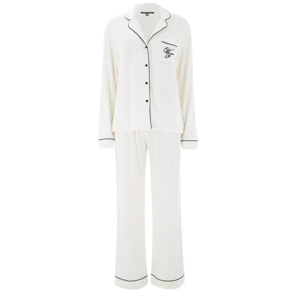 Wildfox Women's Classic Morning Person Pyjama Set - White Image 1