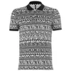 Versus Versace Men's All Over Pattern Polo Shirt - White/Black - Image 1