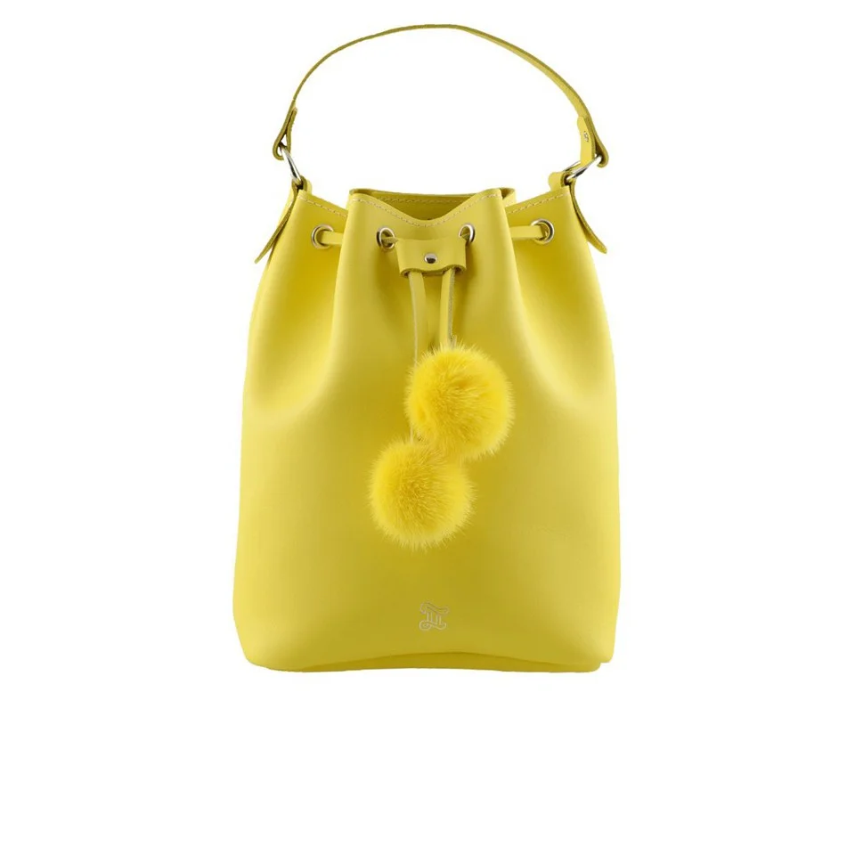 Grafea Women's Cherie Bucket Bag - Yellow Image 1