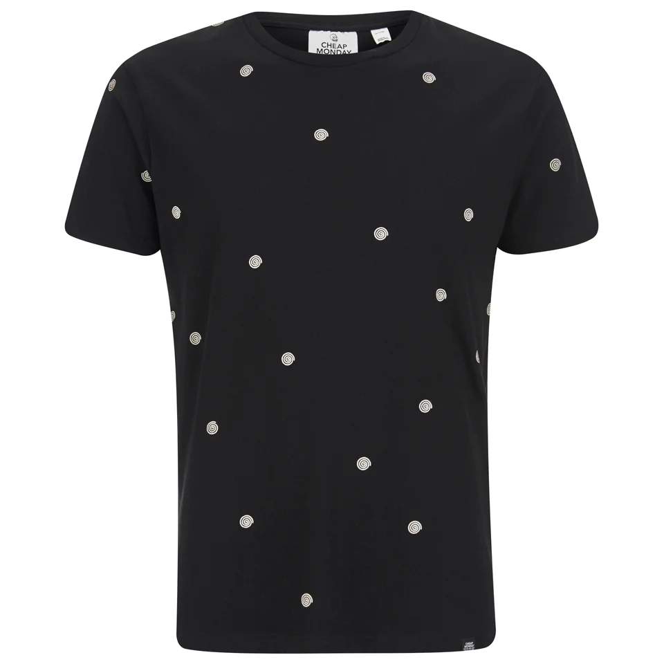 Cheap Monday Men's Standard T-Shirt - Spiral Dot Black Image 1
