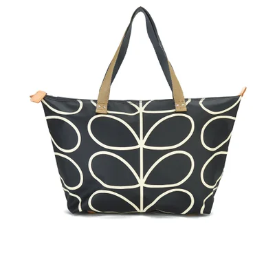 Orla Kiely Women's Stem Zip Shopper Bag - Black