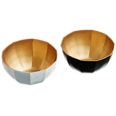 Just Slate Gold and Enamel Nesting Bowls