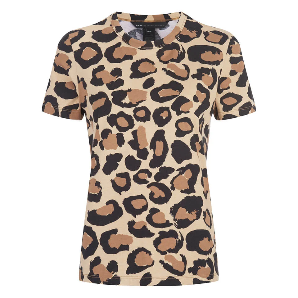 Marc by Marc Jacobs Women's Big Painted T-Shirt - Leopard Image 1