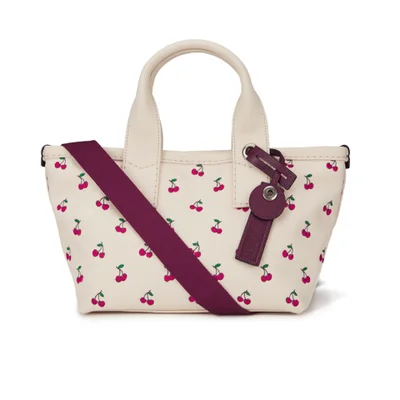 Marc by Marc Jacobs Women's Embroidered Fruit Canvas Small Tote Bag - Off White Cherry