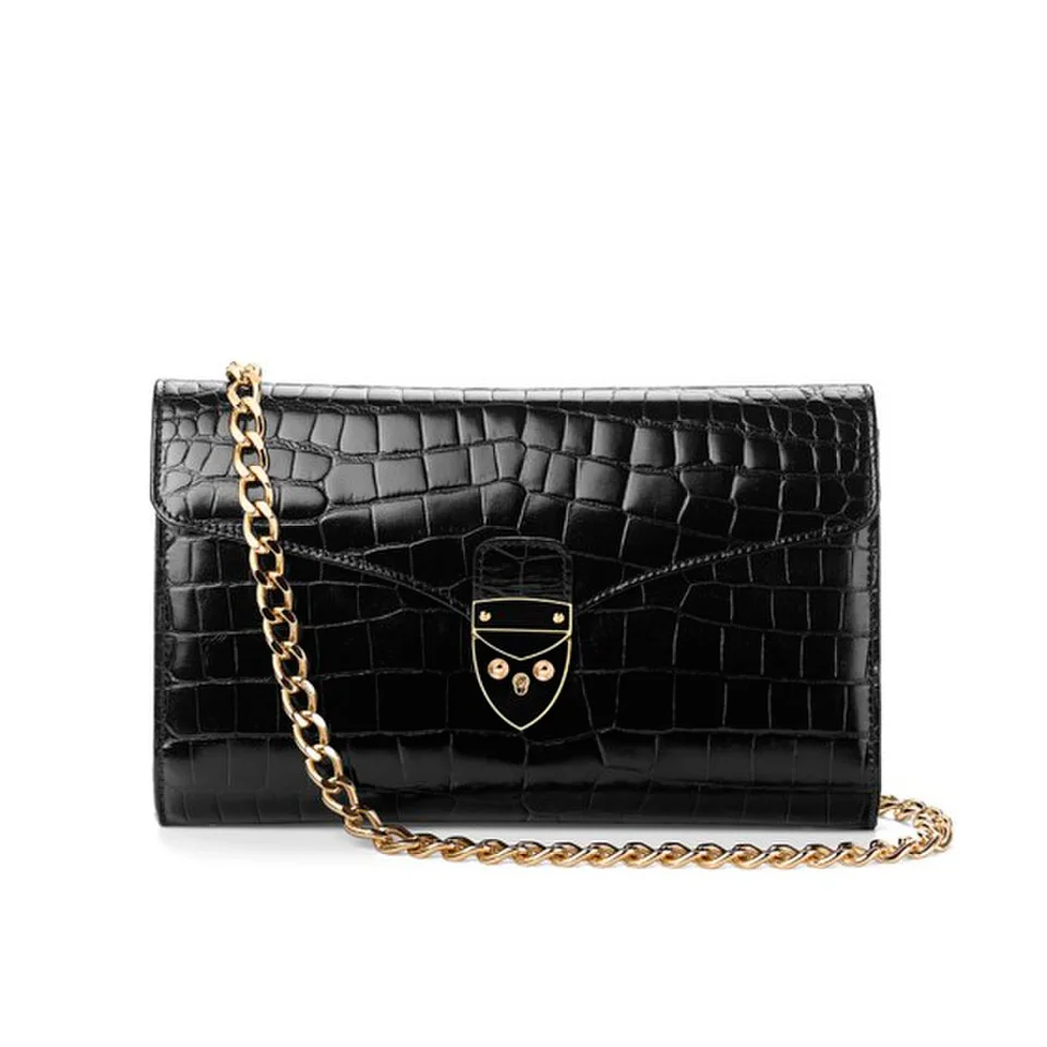 Aspinal of London Women's Manhattan Clutch Bag - Black Image 1