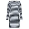 MICHAEL MICHAEL KORS Women's Zip Detail Stripe Dress - New Navy/White - Image 1