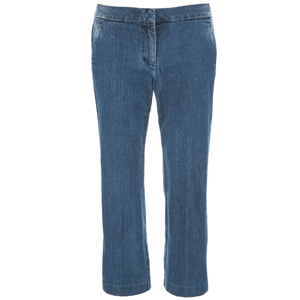 MICHAEL MICHAEL KORS Women's Denim Crop Flare Jeans - Huston Wash Image 1