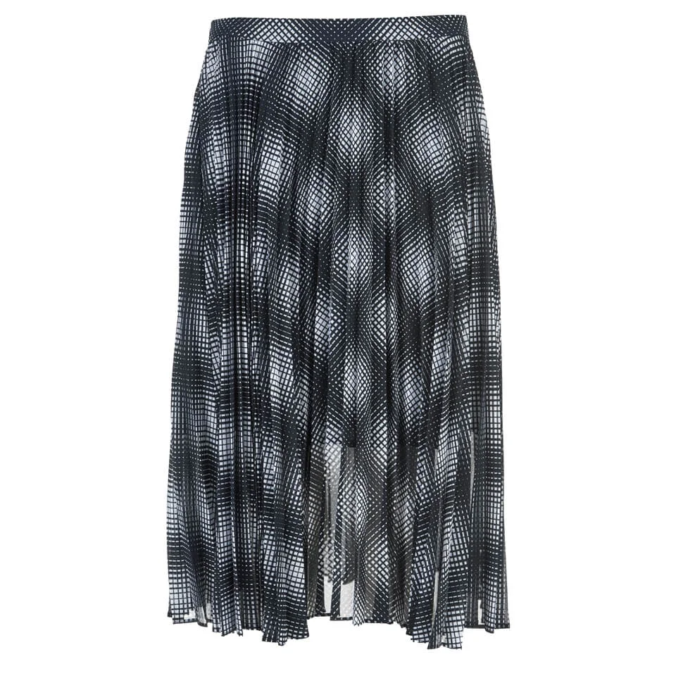 MICHAEL MICHAEL KORS Women's Mystic Pleat Skirt - New Navy Image 1