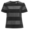 MICHAEL MICHAEL KORS Women's Combo Fabric T-Shirt -Black - Image 1