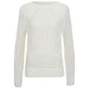 MICHAEL MICHAEL KORS Women's Mesh Snap Hem Sweater - White - Image 1