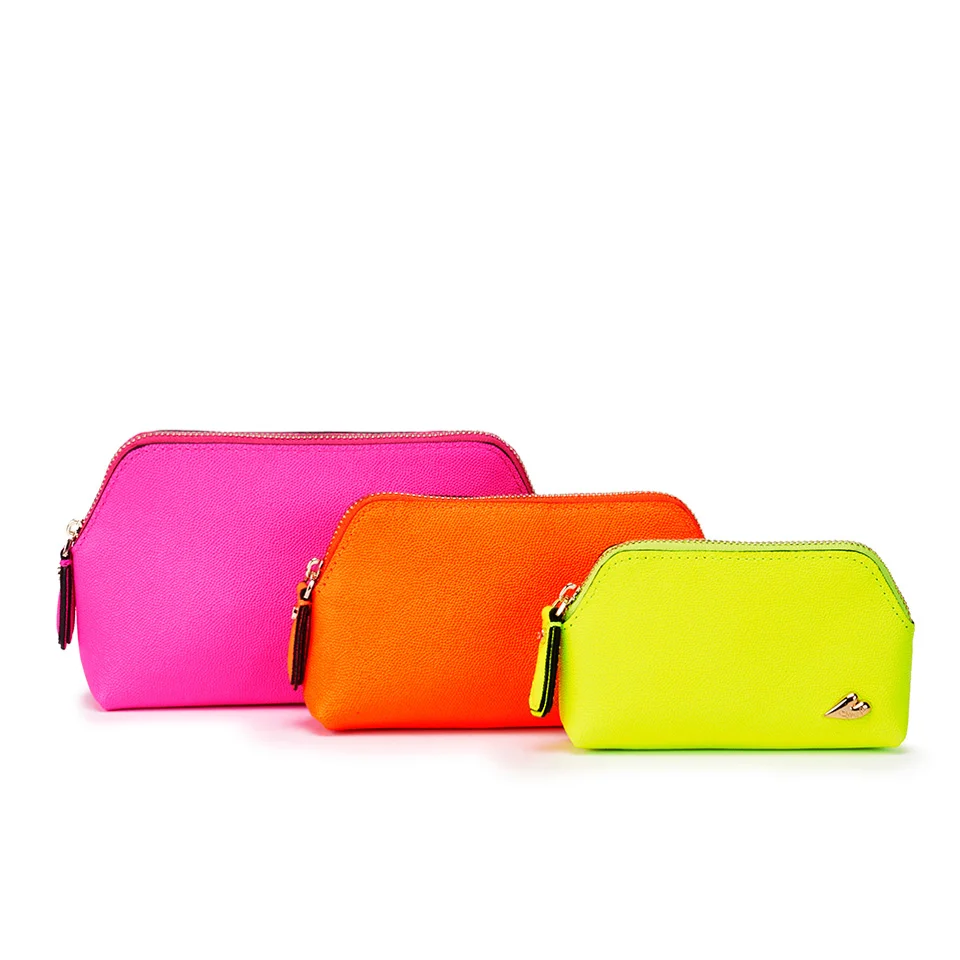 Diane von Furstenberg Women's Love Triplet Set Cosmetic Bag - Pink/Yellow/Orange Image 1