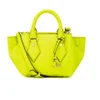 Diane von Furstenberg Women's Itsy Small Double Zip Leather Tote Bag - Yellow - Image 1