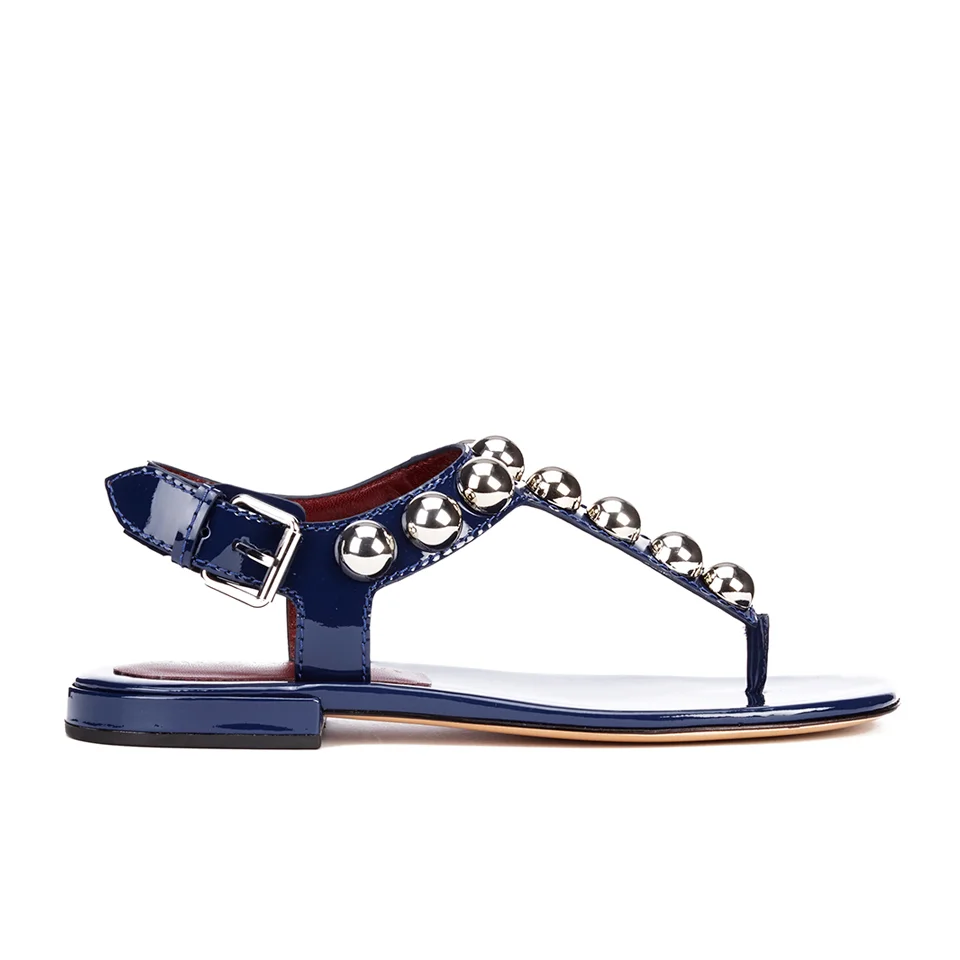 Marc by Marc Jacobs Women's Liv T Strap Leather Sandals - Navy Image 1