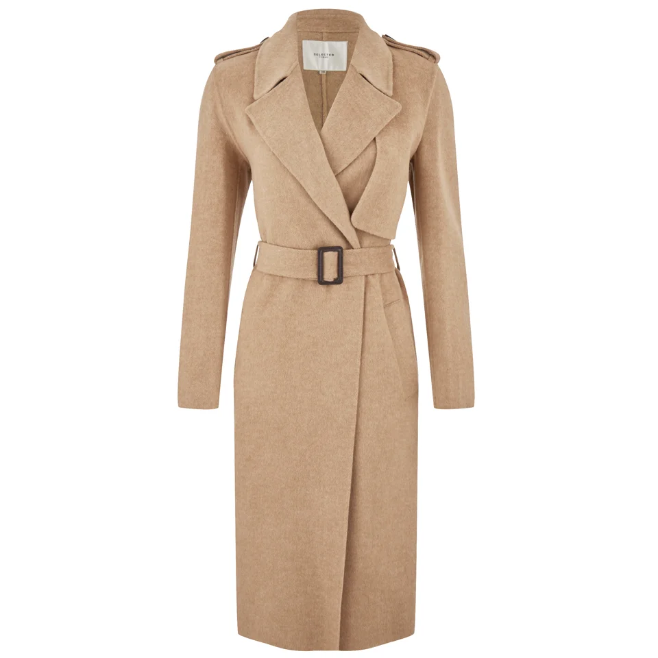 Selected Femme Women's Tana Trench Coat - Camel Image 1