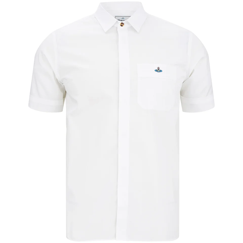 Vivienne Westwood MAN Men's Tartan Krall Short Sleeve Shirt - White Image 1