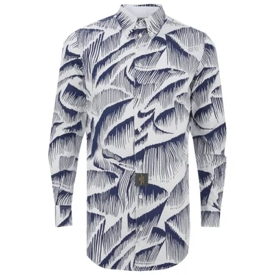 Vivienne Westwood Anglomania Men's Classic Long Sleeve Shirt - White/Blue